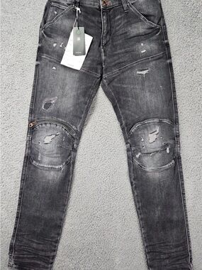 New G Star RAW 5629 3D zip skinny jeans 28 x 32